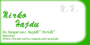 mirko hajdu business card